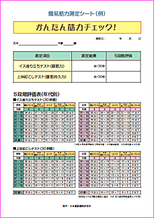 簡易筋力測定シート